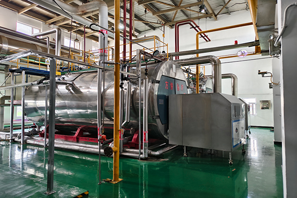 濟源某飲品公司使用方快鍋爐兩臺10噸燃氣蒸汽鍋爐