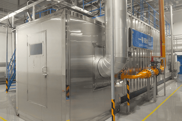 天津某飲品公司使用方快鍋爐兩臺10噸兩臺15噸蒸汽水管鍋爐案例