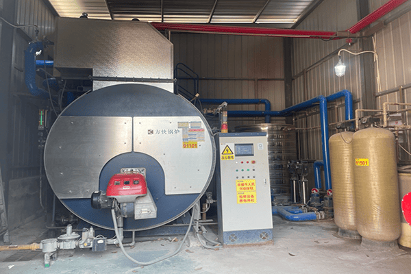 黃岡某動物營養公司使用方快鍋爐一臺3噸燃氣蒸汽鍋爐